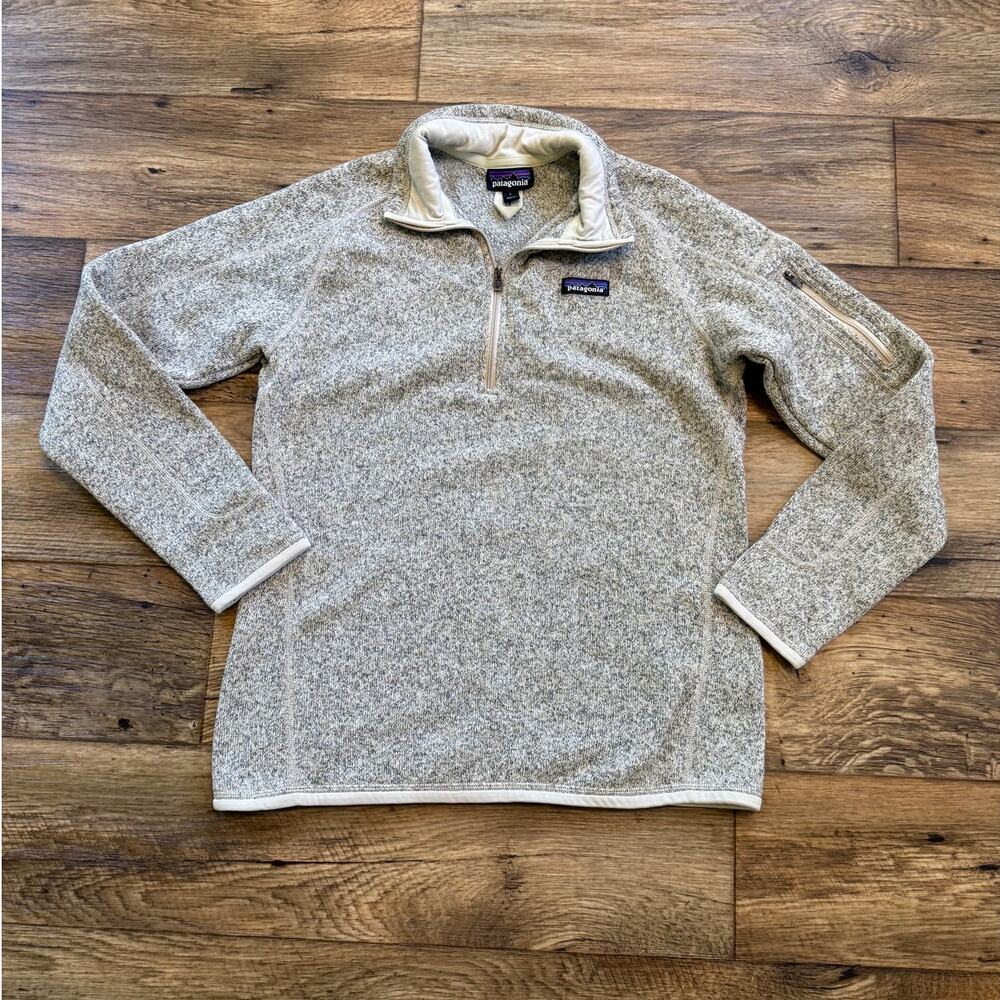Patagonia Better Sweater 1/4 Zip Fleece Pullover in Heathered Gray
